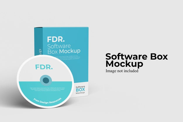 Software Box Mockup Psd