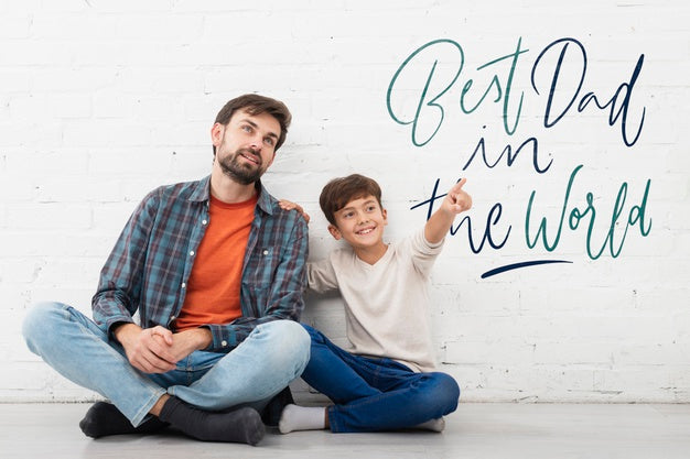 Son Message For Father On Fathers Day Psd