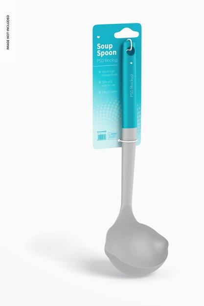 Soup Spoon Mockup Psd