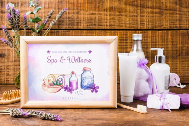Spa And Wellness Frame Mock-Up Psd