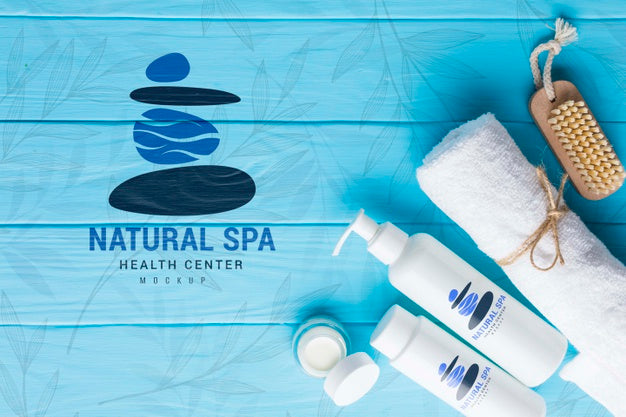 Spa Center Arrangement With Mock-Up Psd