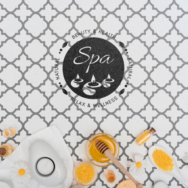 Spa Concept With Cosmetic Products Psd