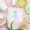 Spa Mock-Up Surrounded By Aloe Vera Products Psd