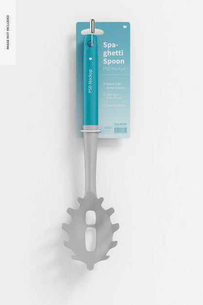 Spaghetti Spoon Mockup Psd