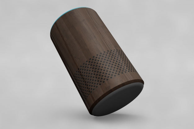 Speaker Mockup In Cylinder Shape Psd