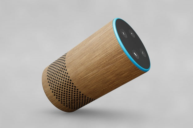 Speaker Mockup In Cylinder Shape Psd