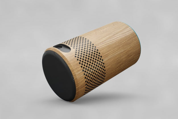 Speaker Mockup In Cylinder Shape Psd