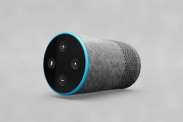 Speaker Mockup In Cylinder Shape Psd