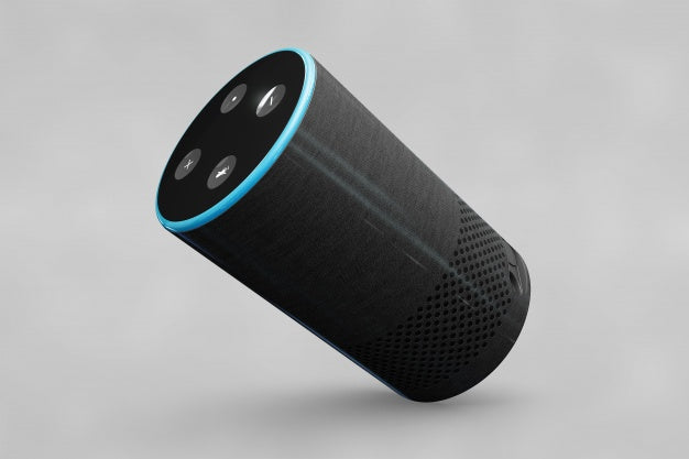 Speaker Mockup In Cylinder Shape Psd