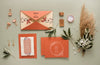 Special Arrangement Of Wedding Elements With Cards Mock-Up Psd