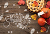 Special Pie With Apple For Thanksgiving Psd