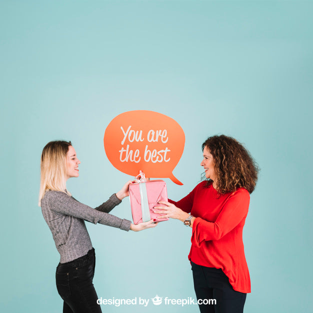 Speech Bubble Mockup For Mothers Day Psd