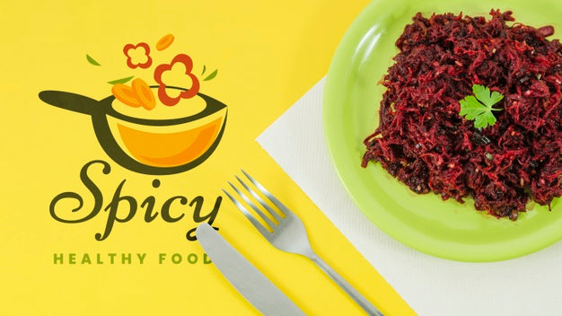 Spicy Dish With Cutlery At Restaurant Psd