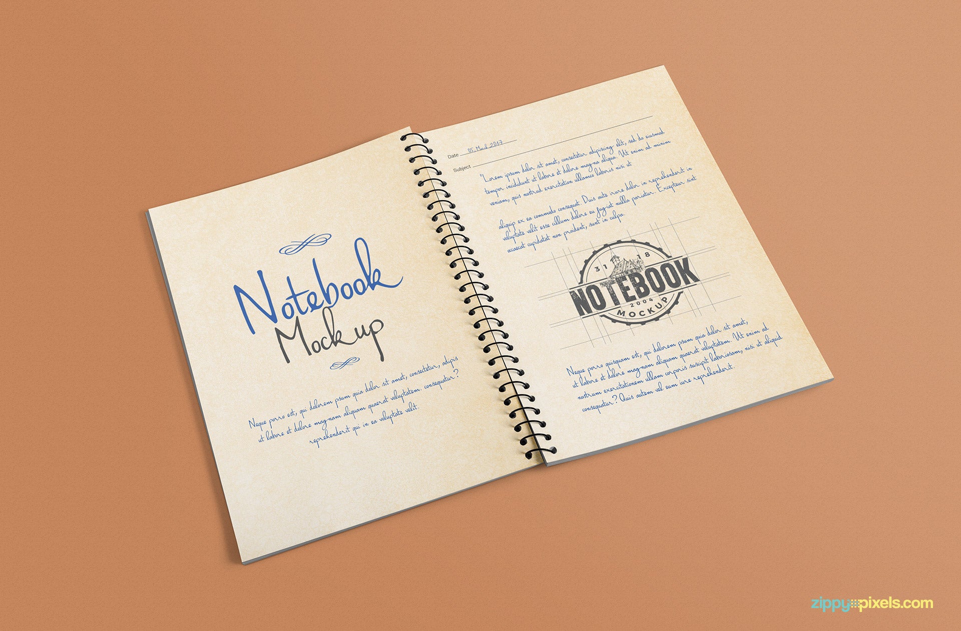 Open Journal Mockup PSD