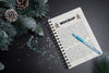 Spiral Notebook Mockup For Christmas Psd