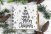 Spiral Notebook Mockup With Christmas Concept Psd