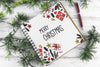 Spiral Notebook Mockup With Christmas Concept Psd