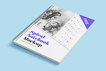 Spiral Notebook Mockup