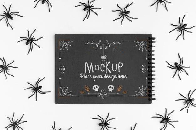 Spooky Halloween Concept Mock-Up Psd