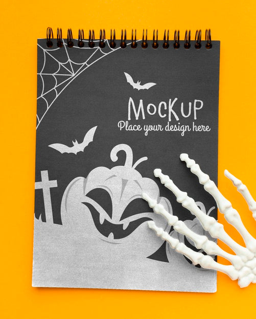 Spooky Halloween Concept Mock-Up Psd