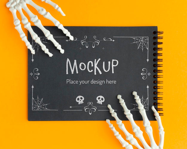 Spooky Halloween Concept Mock-Up Psd