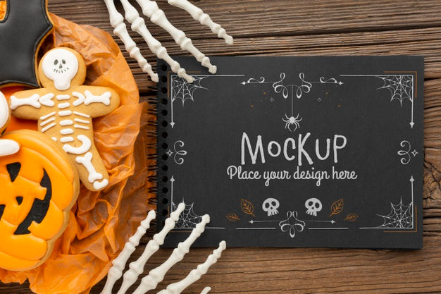 Spooky Halloween Concept Mock-Up Psd
