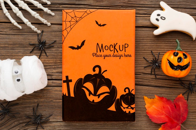 Spooky Halloween Concept Mock-Up Psd