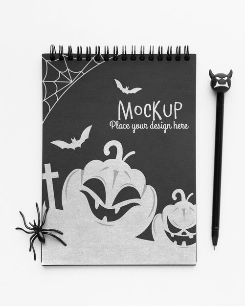 Spooky Halloween Concept Mock-Up Psd