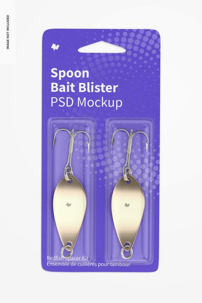 Spoon Bait Blister Mockup Psd