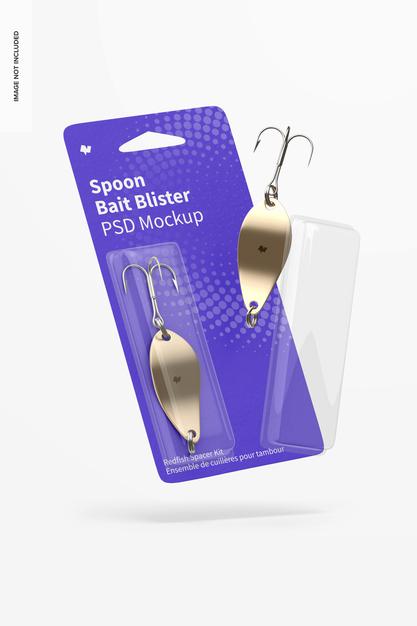 Spoon Bait Blister Mockup Psd