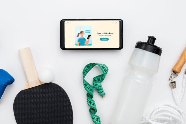 Sport Equipment And Mobile Psd
