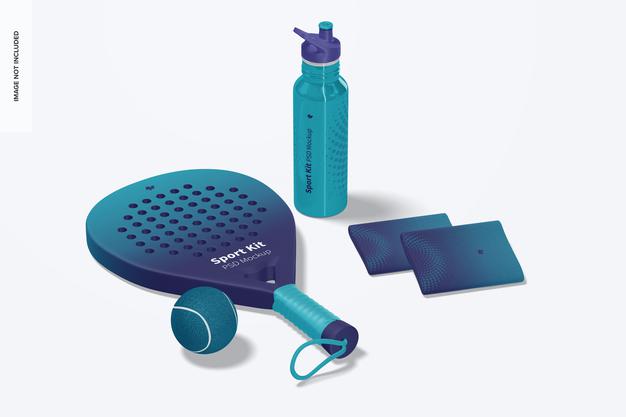 Sport Kit Mockup, Perspective Psd