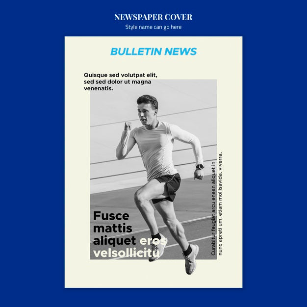 Sport Newspaper Cover Concept Psd