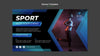 Sport & Tech Concept Banner Template Mock-Up Psd