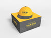 Sports Cap And Box Branding Mockup Psd
