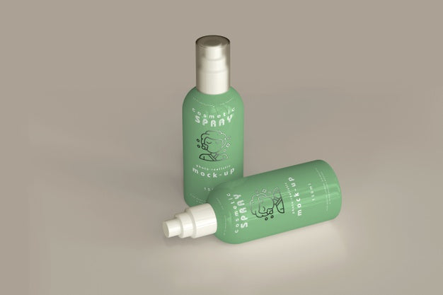 Spray Bottle Mockup Psd