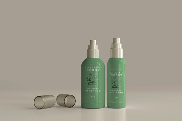 Spray Bottle Mockup Psd