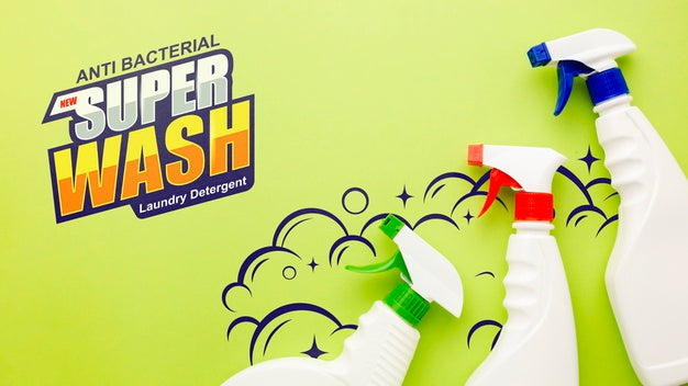 Spray Bottle Set With Mock-Up Psd