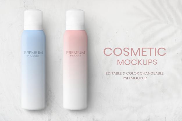 Spray Bottles Mockups For Branding And Packaging Psd