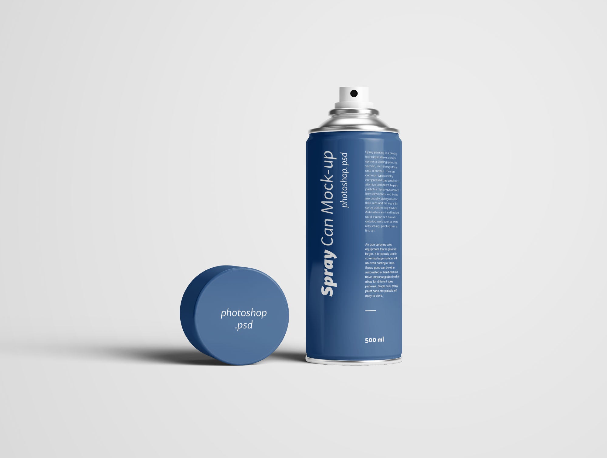 Spray Can Mockup Photoshop Psd