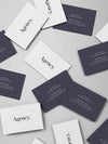 Spread Of Business Cards Mockup