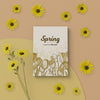 Spring Card With 3D Blooming Floral Frame Psd