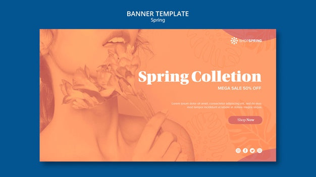 Spring Collection Banner Template Psd