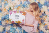 Spring Concept With Woman Holding Paper Mockup Psd