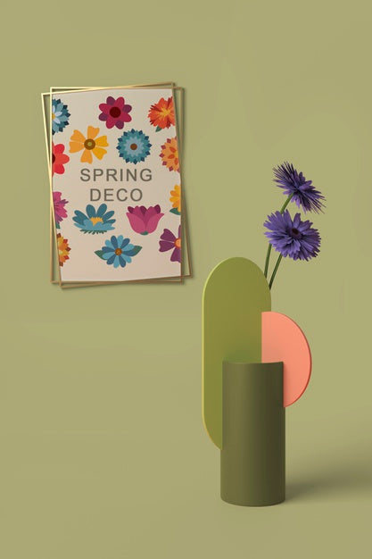 Spring Deco Concept Mock-Up Psd