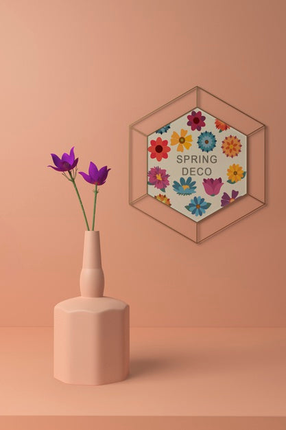 Spring Deco Concept Mock-Up Psd