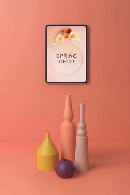 Spring Deco Concept Mock-Up Psd