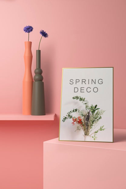 Spring Deco Concept Mock-Up Psd