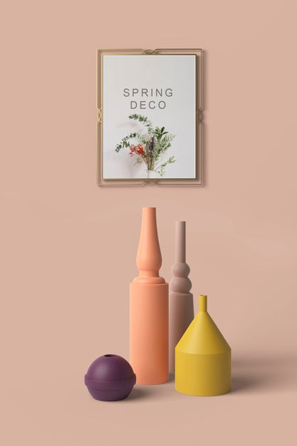 Spring Deco Concept Mock-Up Psd