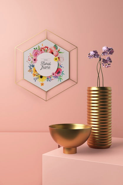 Spring Deco Concept Mock-Up Psd